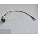 MMCX Female to N Male Coaxial Cable Assembly, RG316, 200 mm
