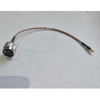 MMCX Female to N Male Coaxial Cable Assembly, RG316, 200 mm