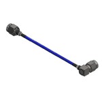 DC - 18 GHz SMA Male to SMA Right Angle Low PIM Cable Assembly, 175 mm RG-405