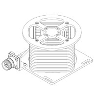 100 Watt 6 GHz 4.3-10 Female Coaxial RF Cable Load Low PIM Mounted Connector