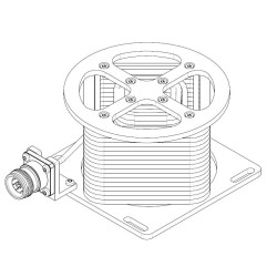 100 Watt 6 GHz 4.3-10 Female Coaxial RF Cable Load Low PIM Mounted Connector
