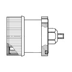 7/16 DIN ( Silver ) Bulkhead LOW PIM Female RF Connector suit .085 Cable