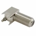 F Type Female Right Angle Bulkhead Through Hole PCB F Type Female Right Angle Bulkhead Through Hole PCB