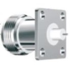 N Female 4 Hole Panel Mount Extended Dielectric L=4mm Ø=4mm