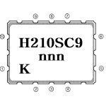 H210SC ( 210.38 MHz )  1.26 MHz 5 dB BW IF SAW Filter