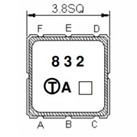 SN421EC3 421 MHz Saw Filter SMD 3.8 x 3.8 mm