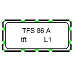 TFS86A 86.85 MHz IF Saw Filter SMD 11.6 x 5.2 mm