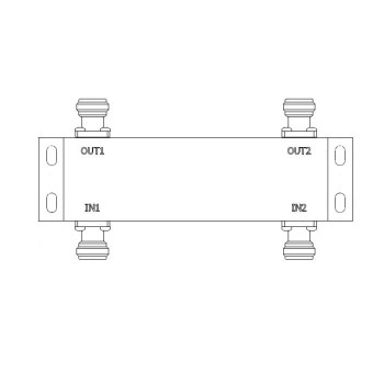 3 dB 600 - 3800 MHz LOW PIM RF Hybrid Coupler N Type Connectors