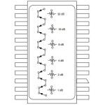 AT-106 Digital Attenuator 50.0 dB, 6-Bit, TTL Driver, DC-2.0 GHz
