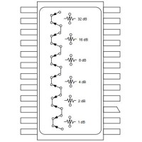 AT-106 Digital Attenuator 50.0 dB, 6-Bit, TTL Driver, DC-2.0 GHz